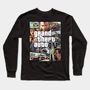 Grand Theft Auto Iv Cover Long Sleeve T-Shirt